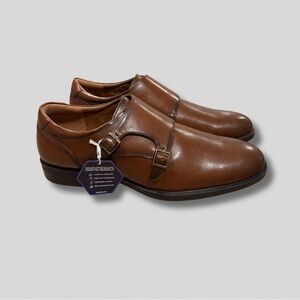 NWT Apt. 9 Men's Howiee Monk Strap Leather Dress Shoes w/ Ortholite Insoles